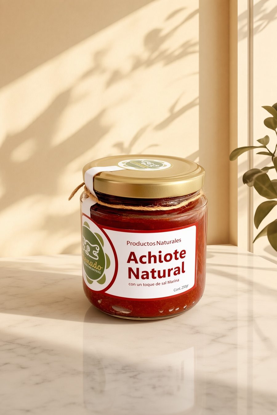 Pasta de achiote natural