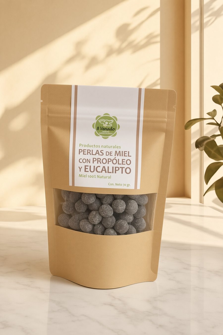 Perlas de miel con propóleo y eucalipto