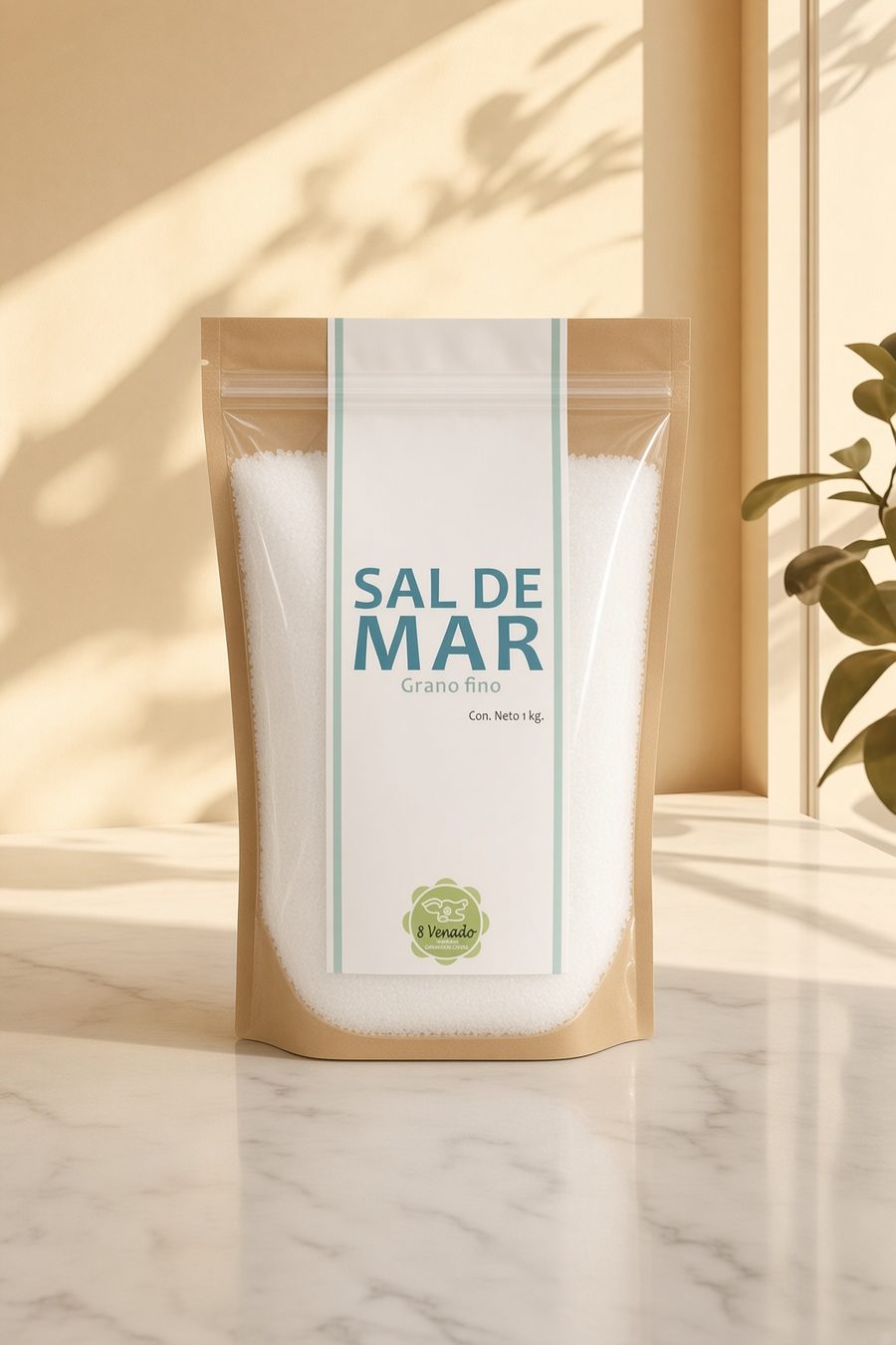 Sal marina de grano fino